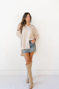 boyfriend oversized button up