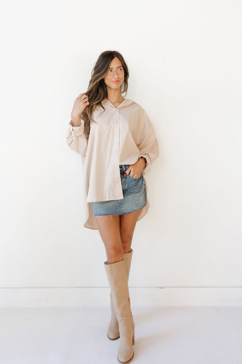 boyfriend oversized button up