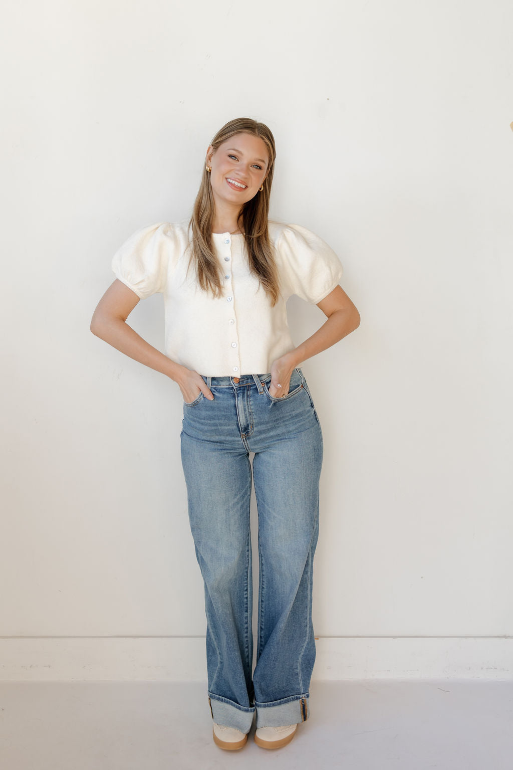 campbell puff sleeve sweater