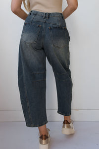 mode, essence barrel jeans