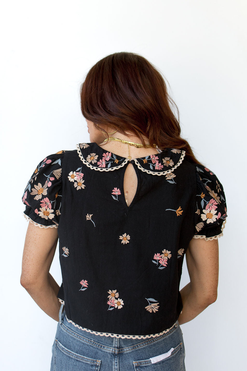 mode, sofia embroidery top