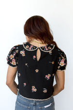mode, sofia embroidery top
