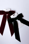 mode, velvet bow clip