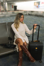mode, autumn knit tunic