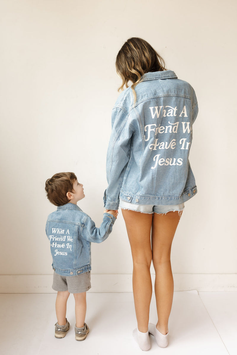 what a friend kids denim jacket