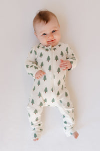 trees organic 2-way zipper romper