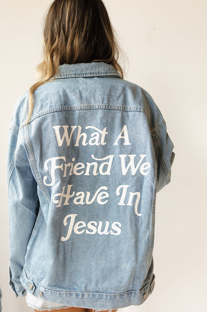what a friend denim jacket