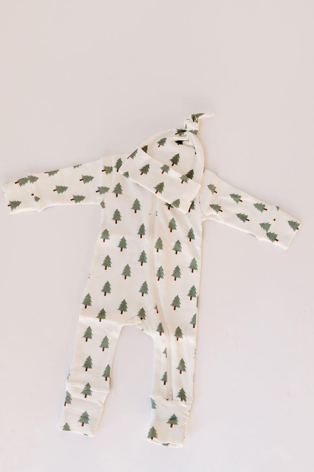 trees organic 2-way zipper romper