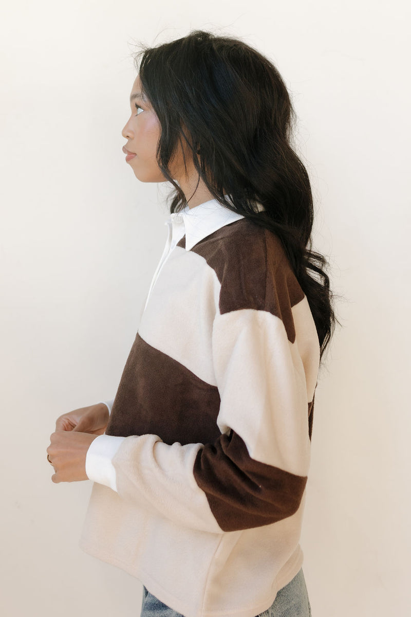 ali striped rugby top