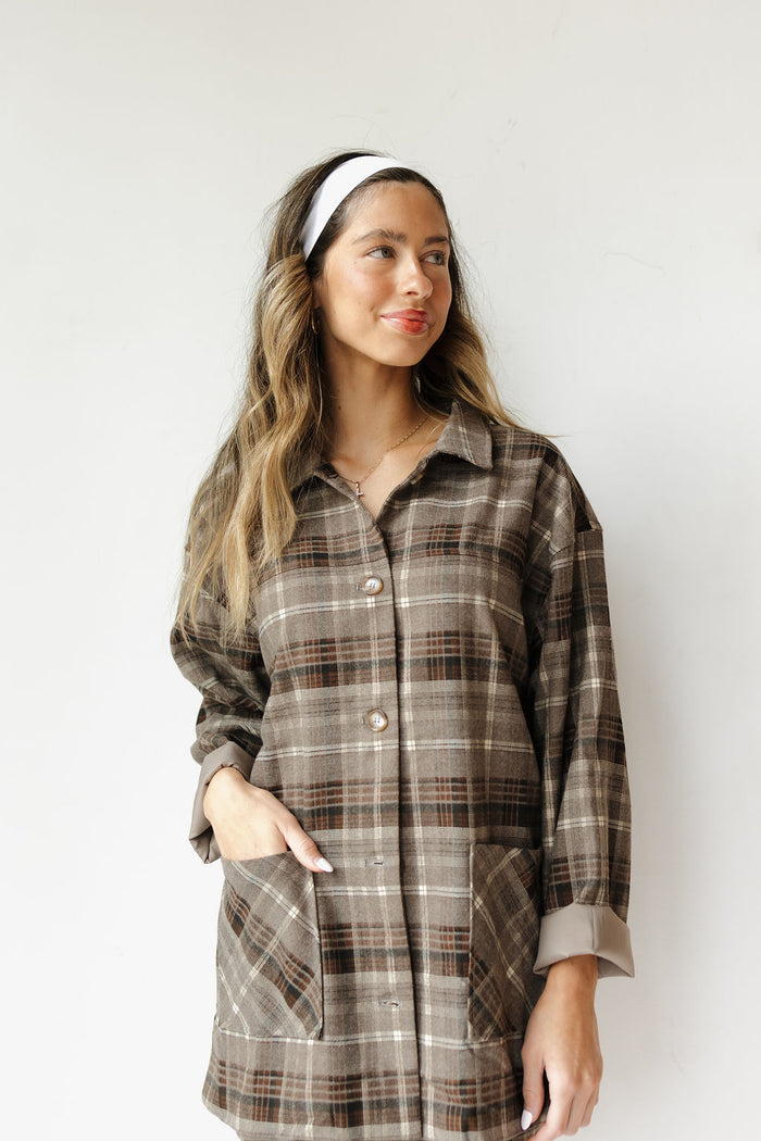 as if oversized plaid jacket