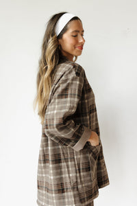 as if oversized plaid jacket