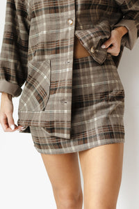 as if plaid mini skirt