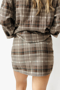 as if plaid mini skirt
