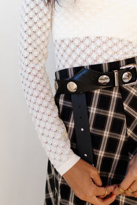 salem plaid midi skirt