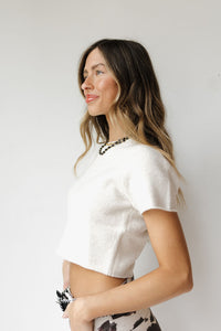 chelsey cropped sweater top