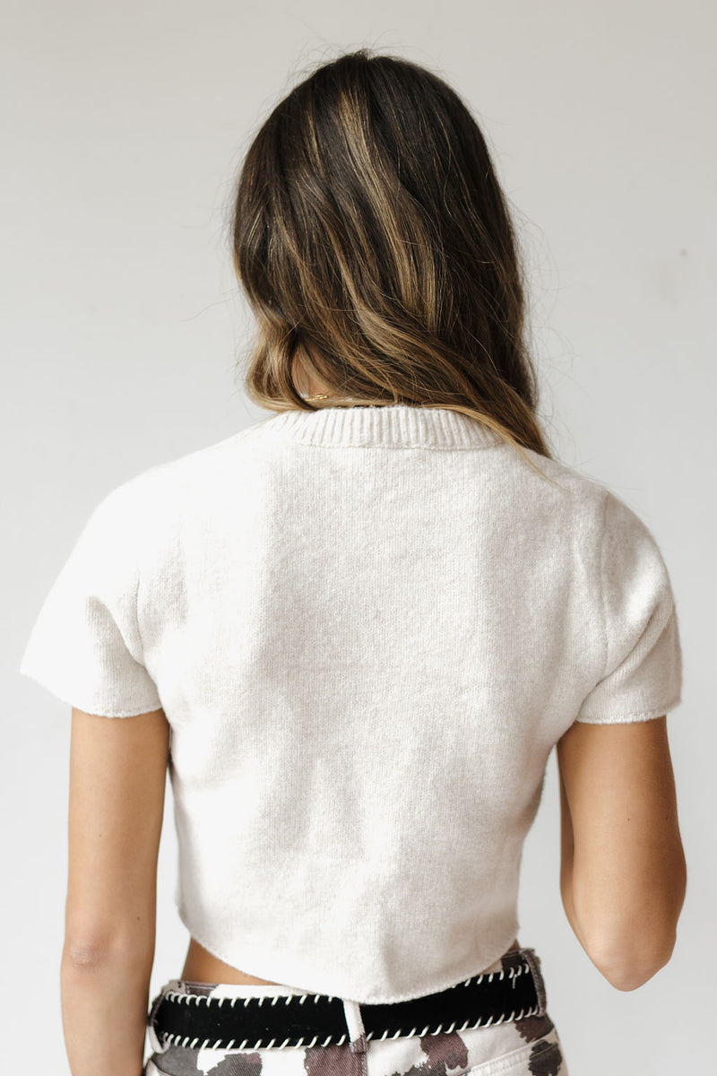 chelsey cropped sweater top