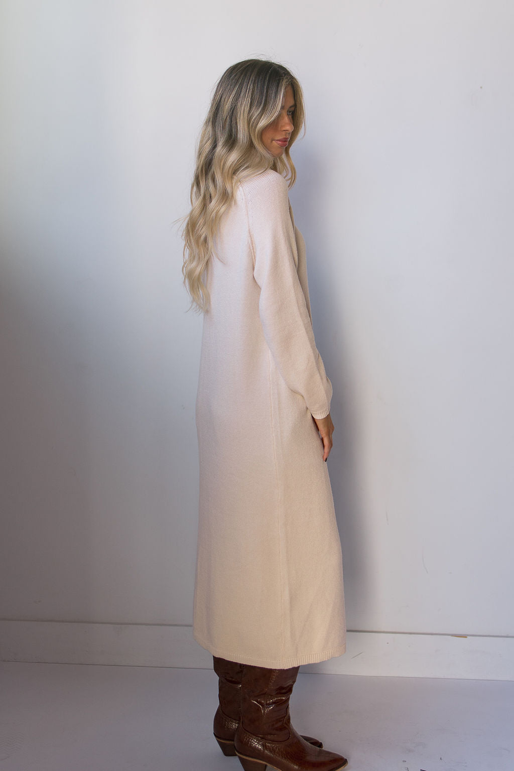 mode, autumn knit tunic