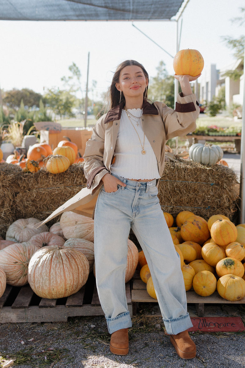 jack button down trench