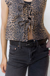 mode, roxy front tie vest