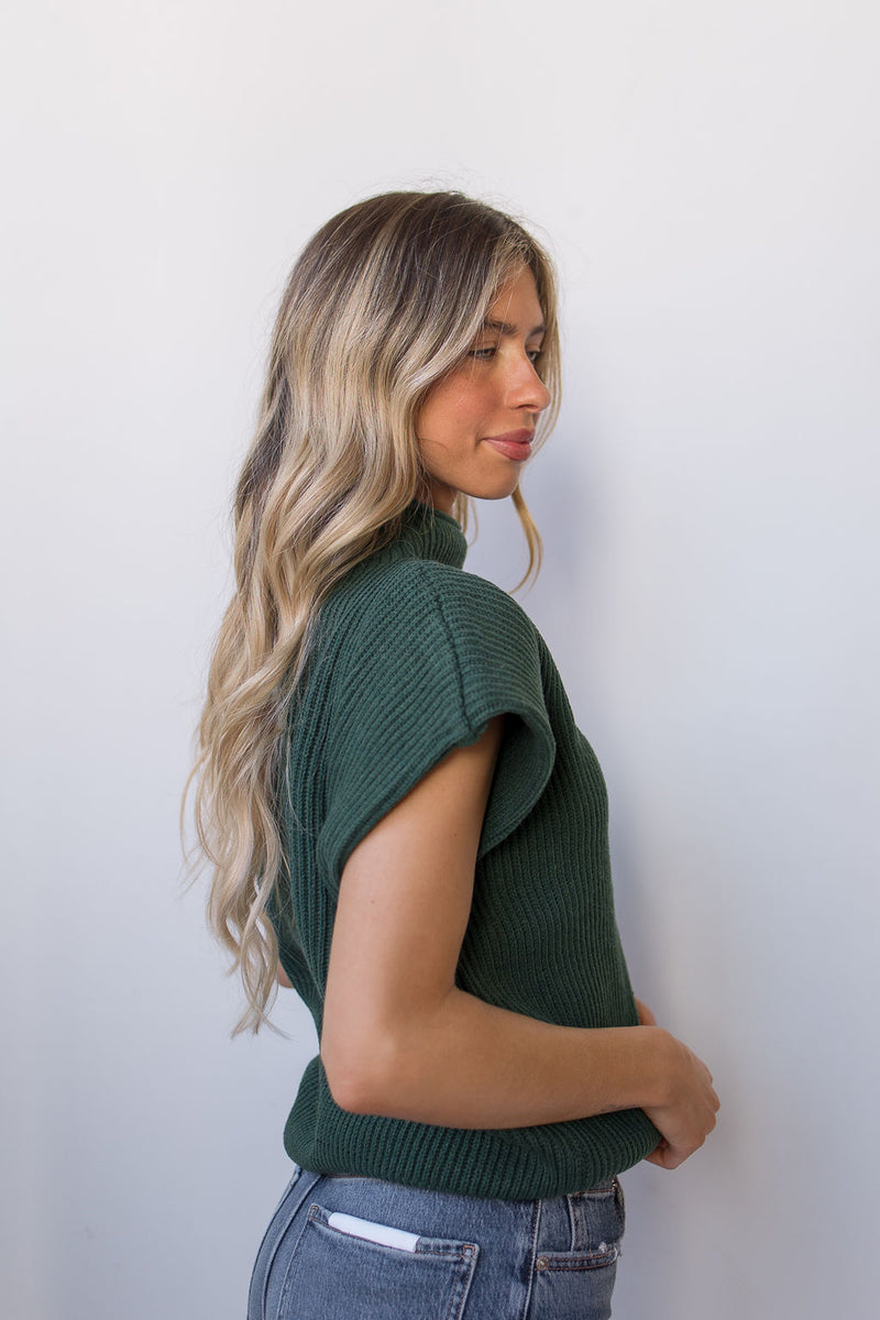 mode, kia cap sleeve sweater
