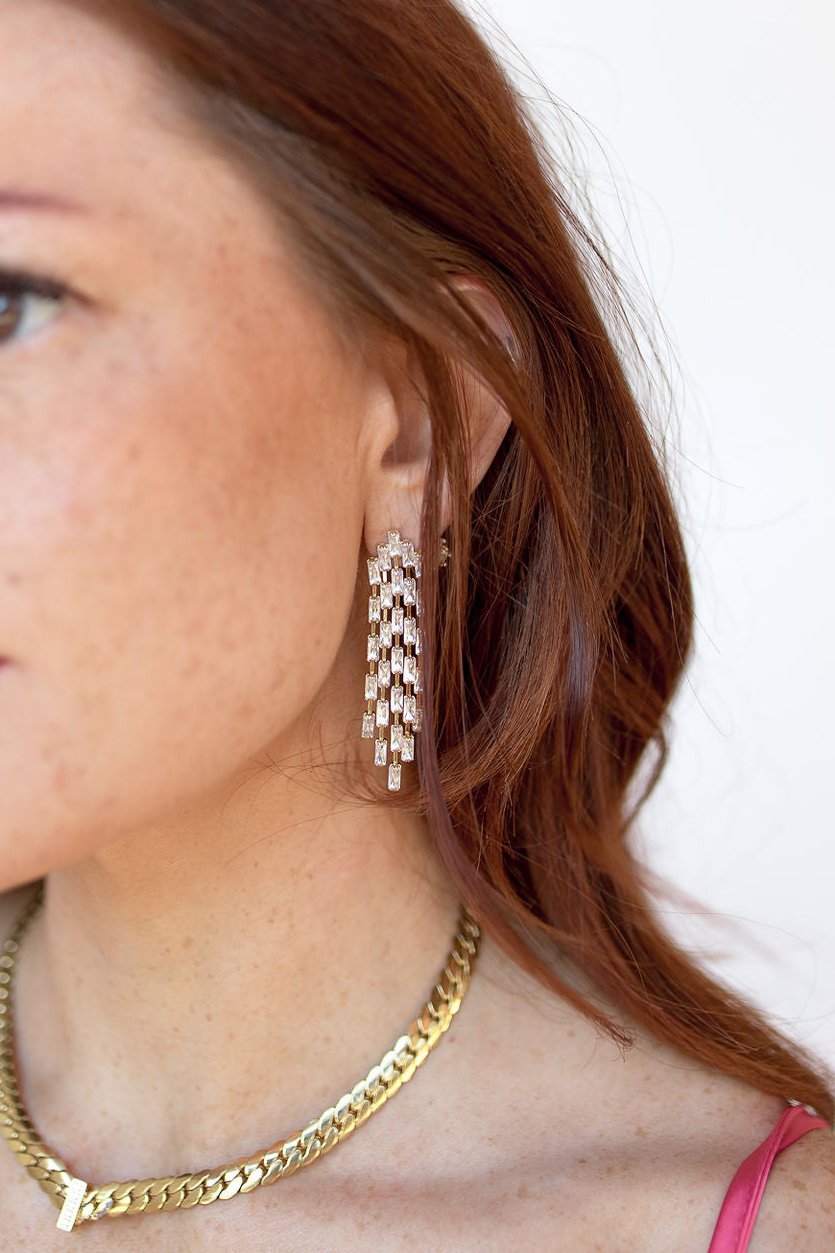 mode, astrid cz drop earrings