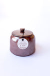 mode, glazed ceramic candle