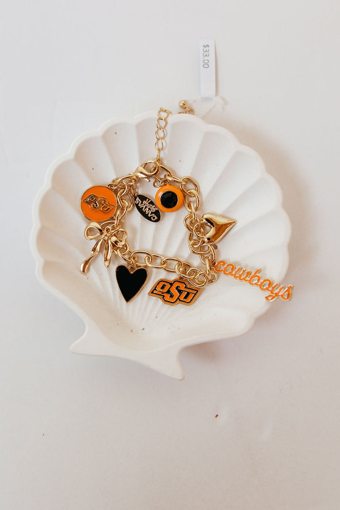 college pride icons charm bracelet