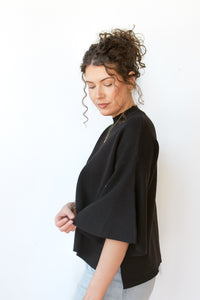 mode, harlow bell sleeve sweater