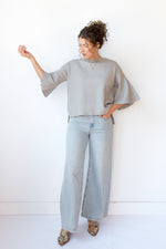 mode, harlow bell sleeve sweater