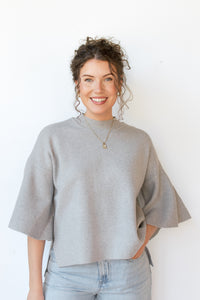 mode, harlow bell sleeve sweater