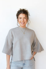 mode, harlow bell sleeve sweater