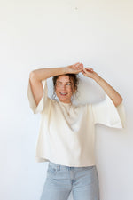 mode, harlow bell sleeve sweater