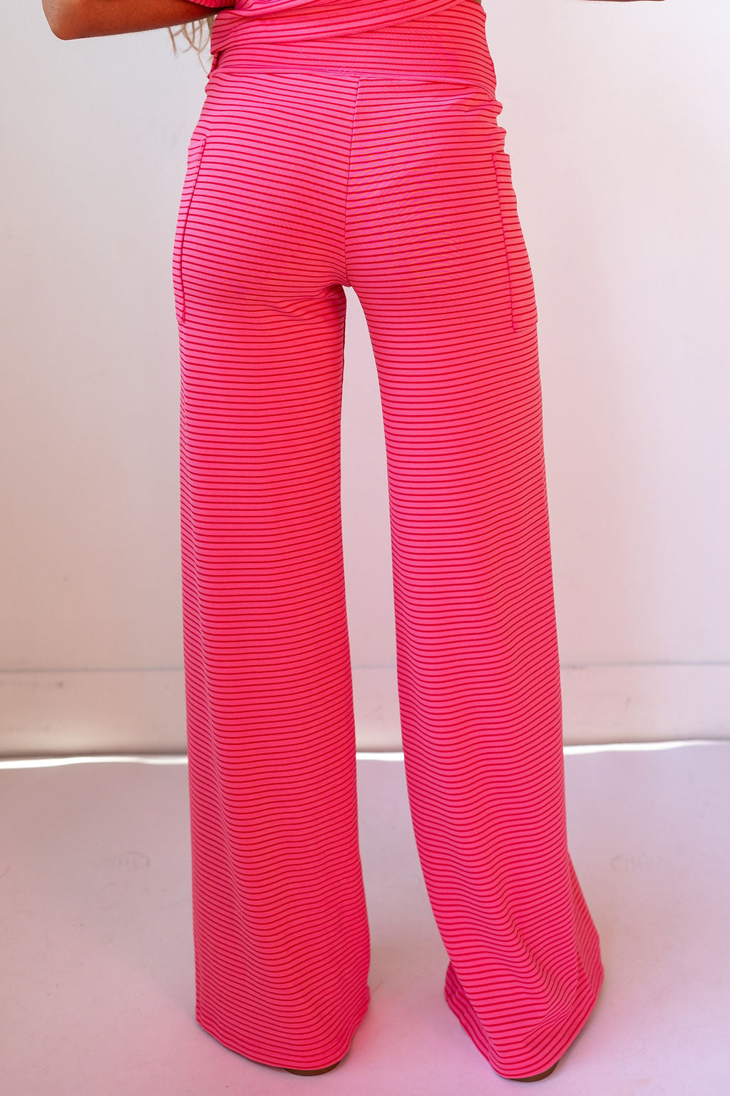 |PRE-ORDER| strawberry stripe you are loved pant set
