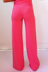 |PRE-ORDER| strawberry stripe you are loved pant set