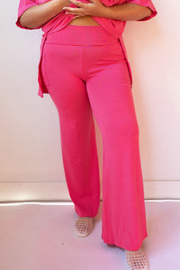 |PRE-ORDER| strawberry stripe you are loved pant set