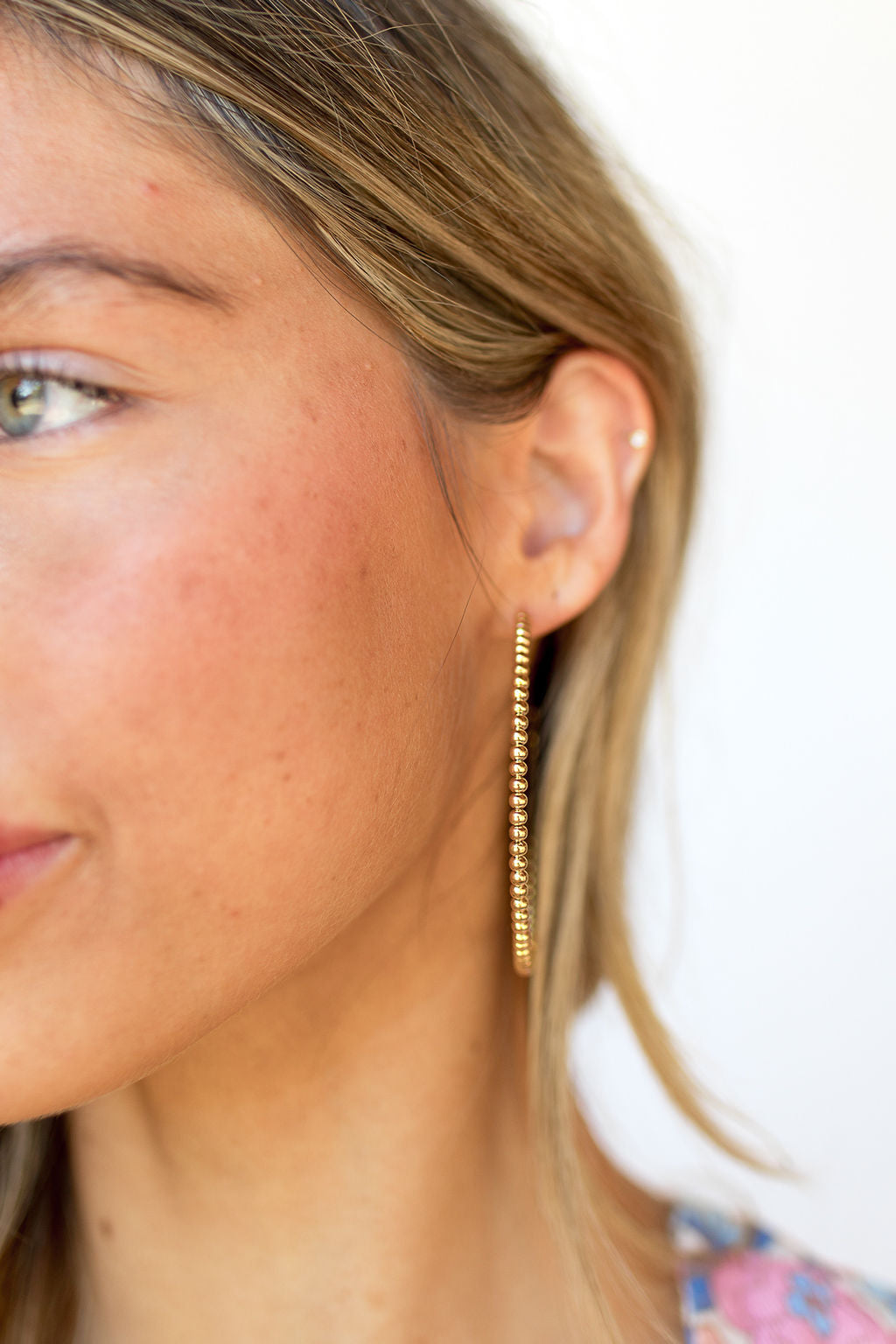 mode, chelsea beaded hoops