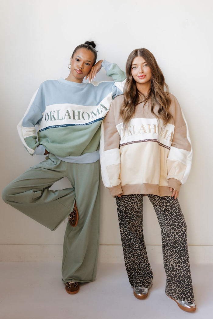 oklahoma windy days sweatshirt