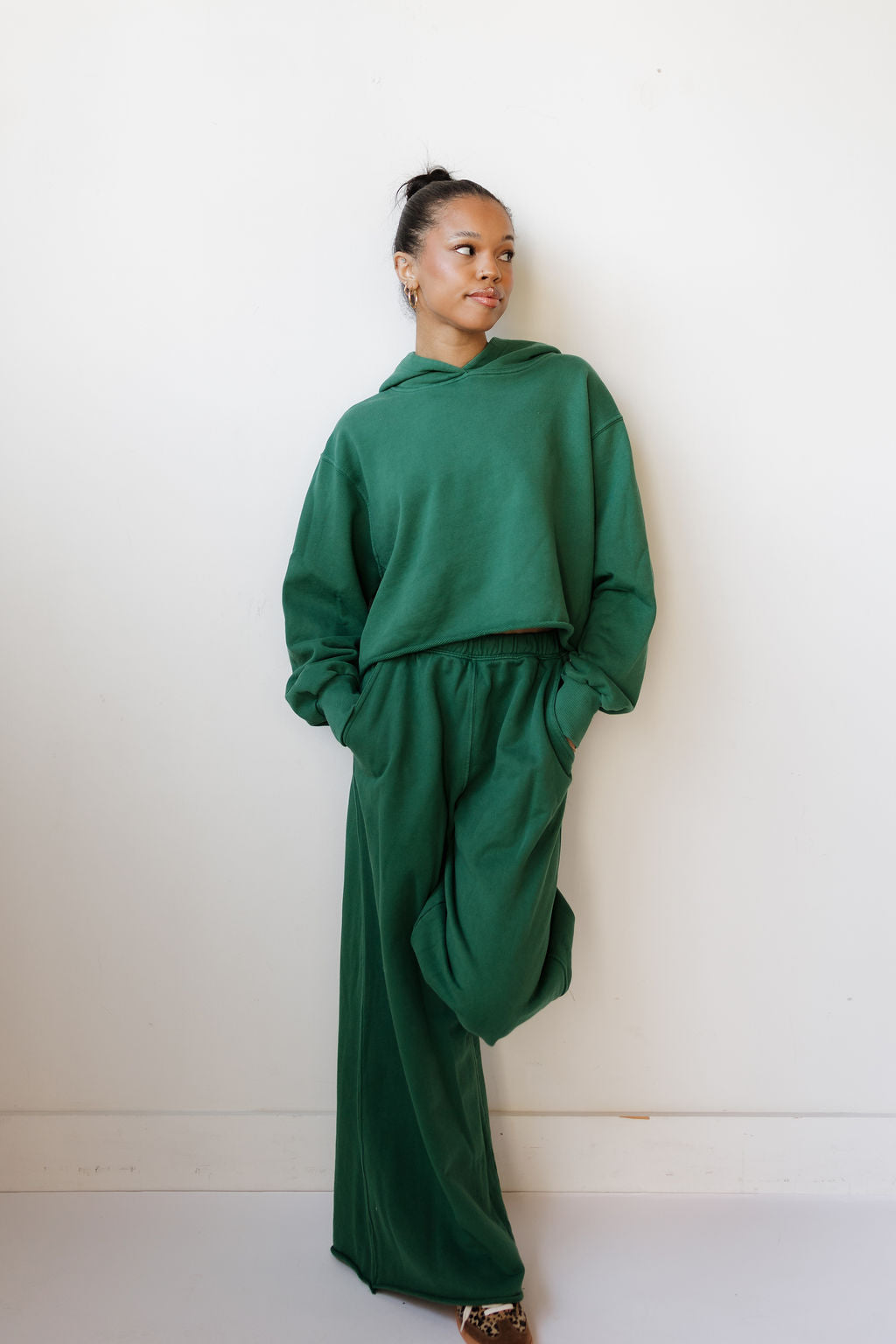 draper cropped hoodie