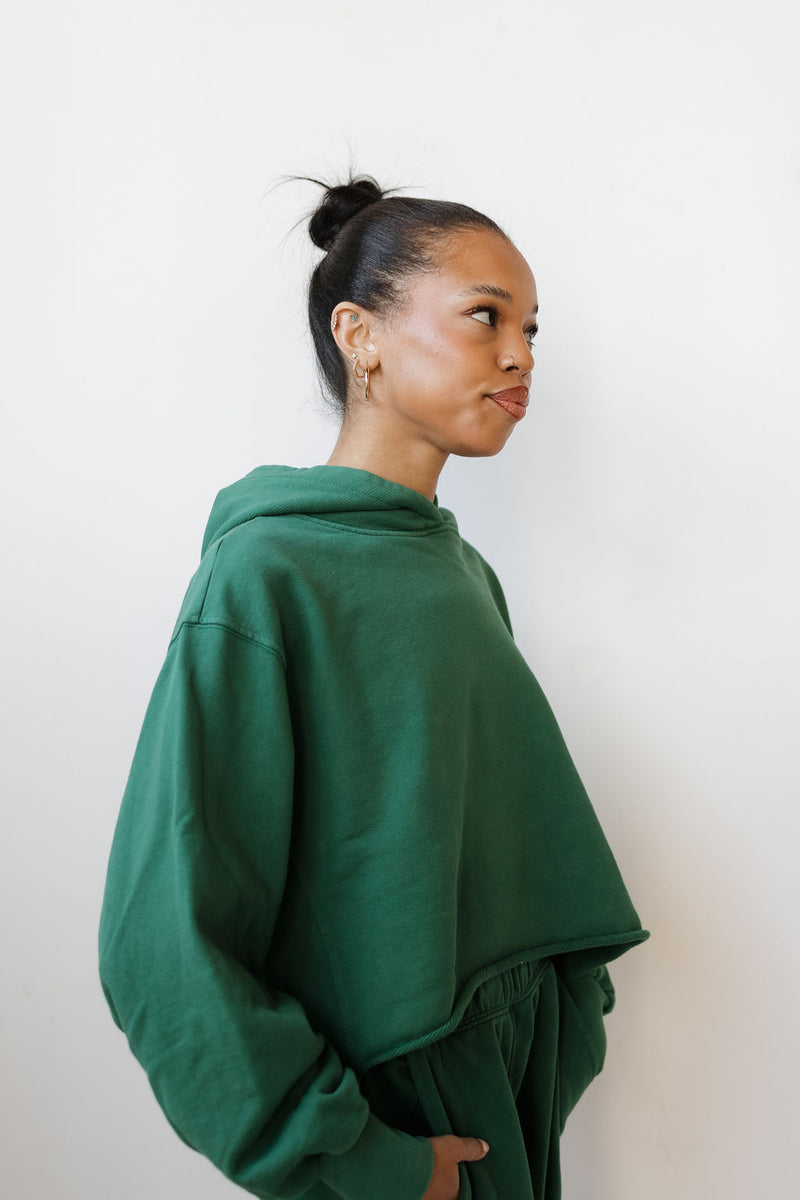 draper cropped hoodie