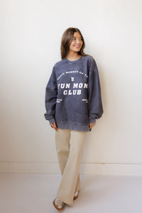 fun mom corded sweatshirt