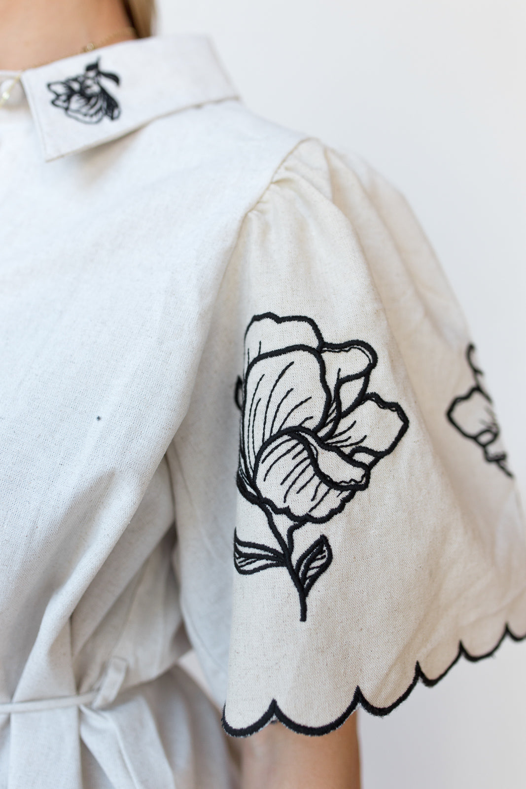mode, calista embroidered dress