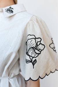 mode, calista embroidered dress