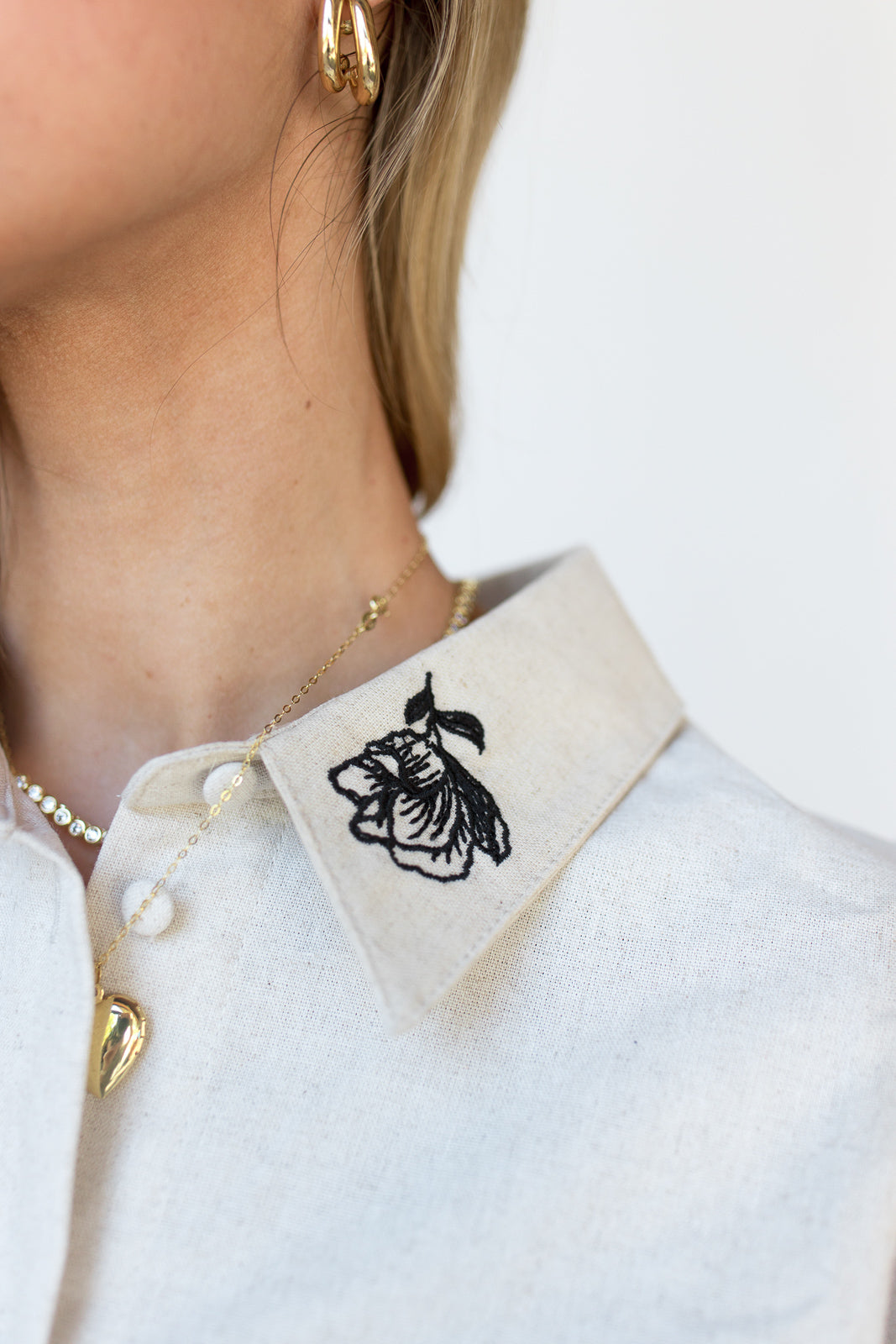 mode, calista embroidered dress