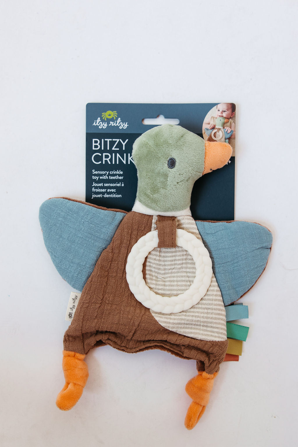 bitzy crinkle sensory toy