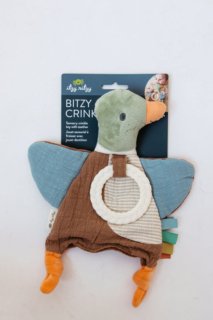 bitzy crinkle sensory toy