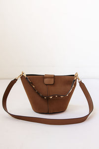 farrah suede bucket bag