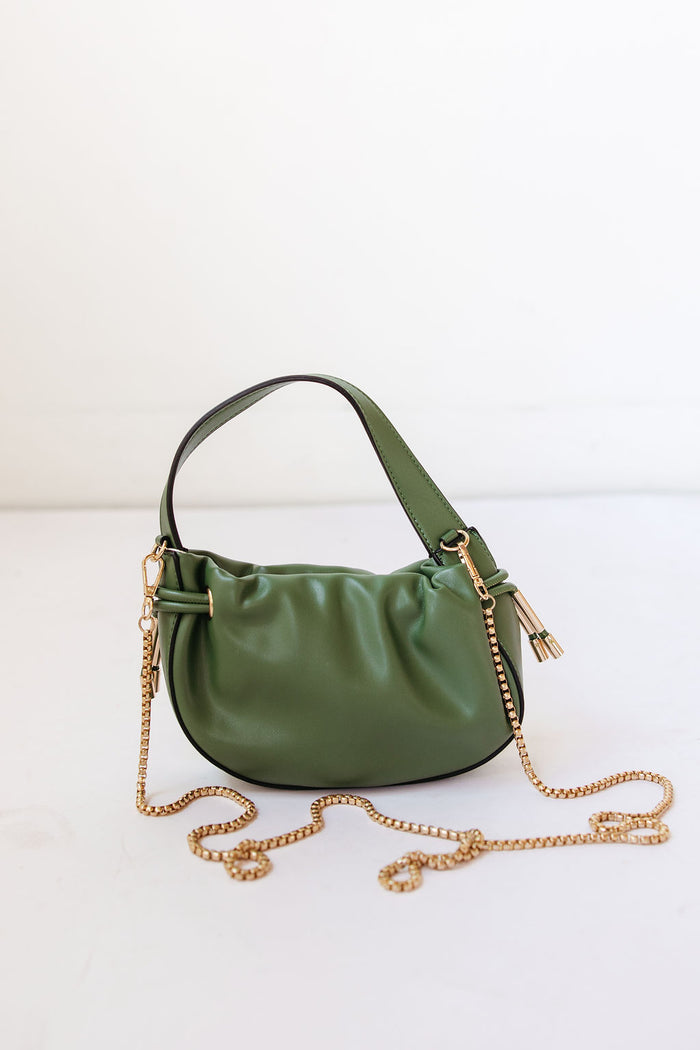 thalia ruched bucket bag