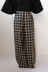 dru plaid trousers w/belt