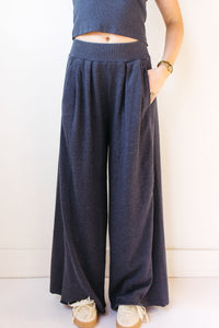 myla ribbed wide leg pants
