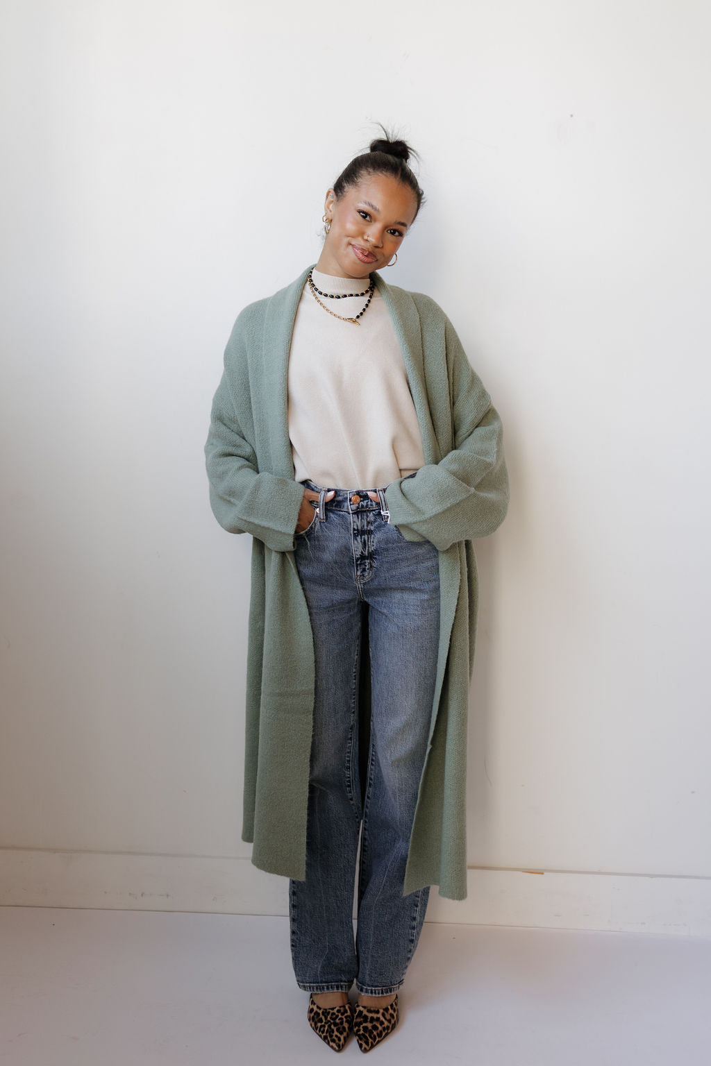 stacey long cardigan